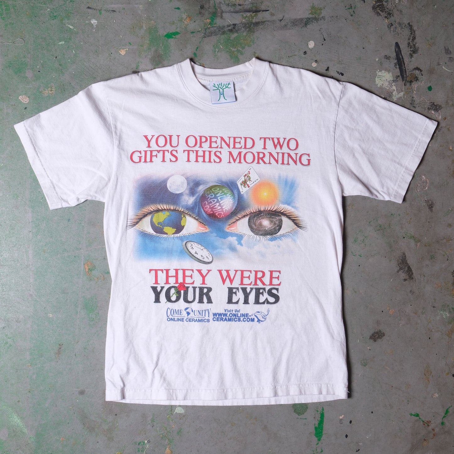 Used - Online Ceramics Eyes Open T-Shirt - Size Medium