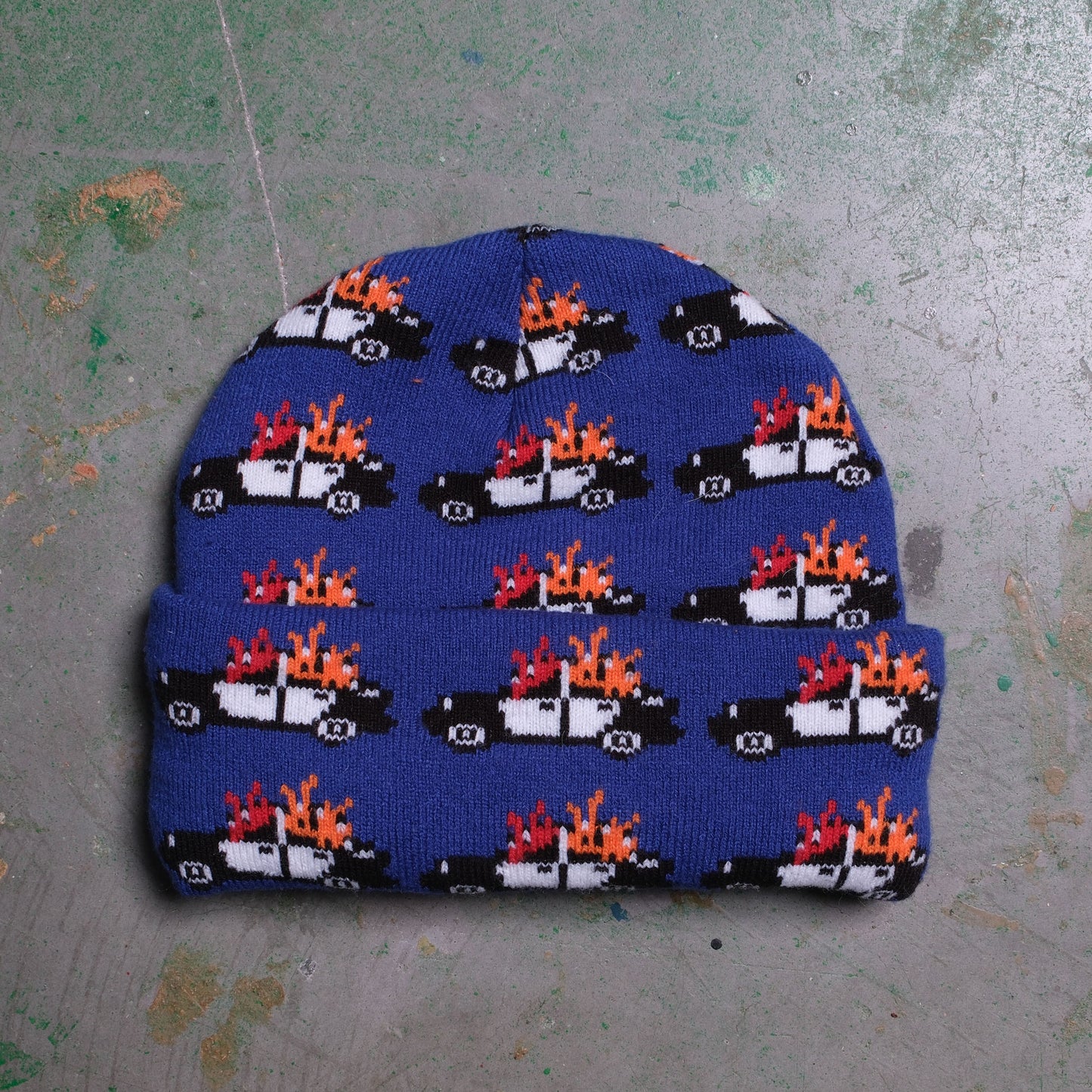 Used - Huf Cop Car Beanie