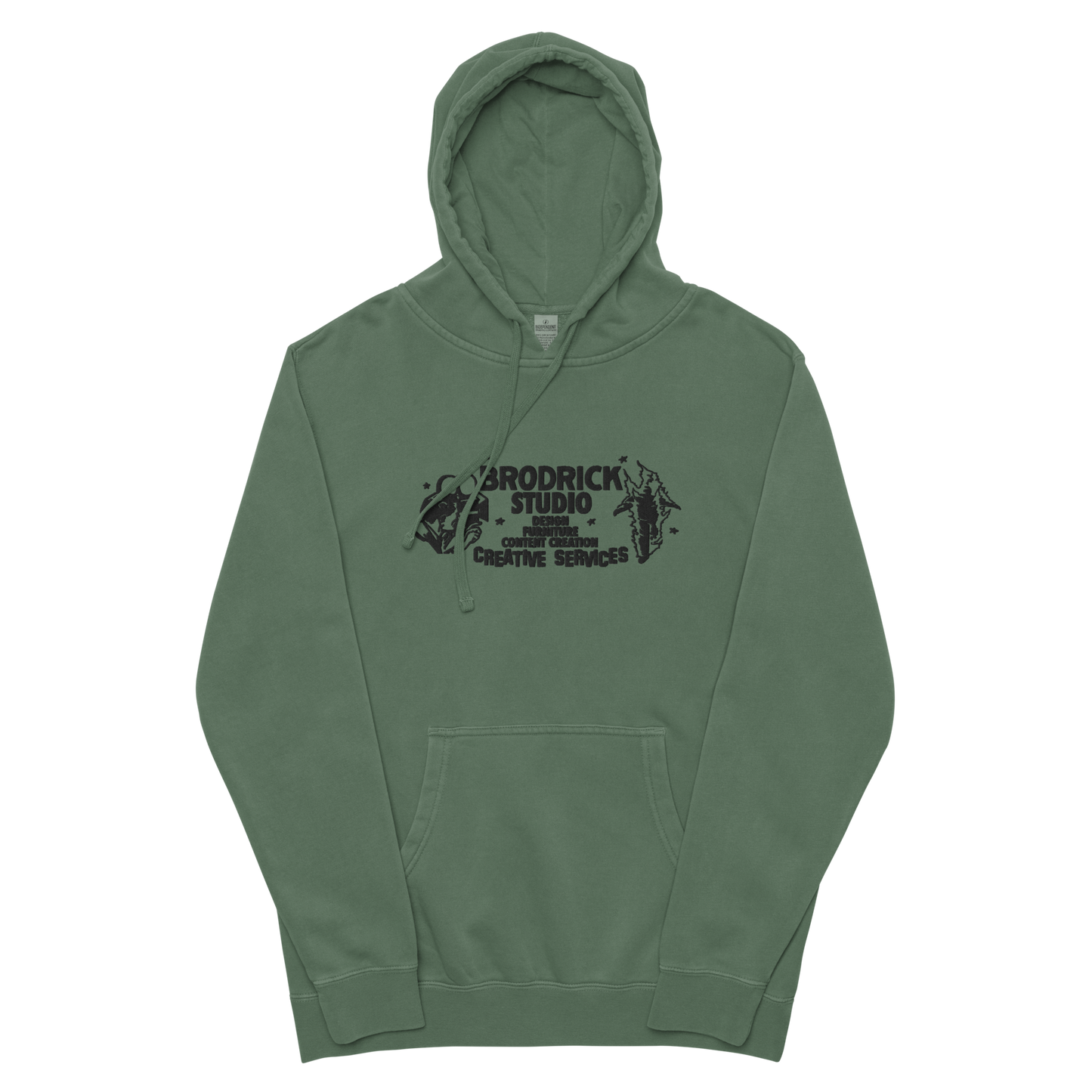 Unisex pigment-dyed hoodie