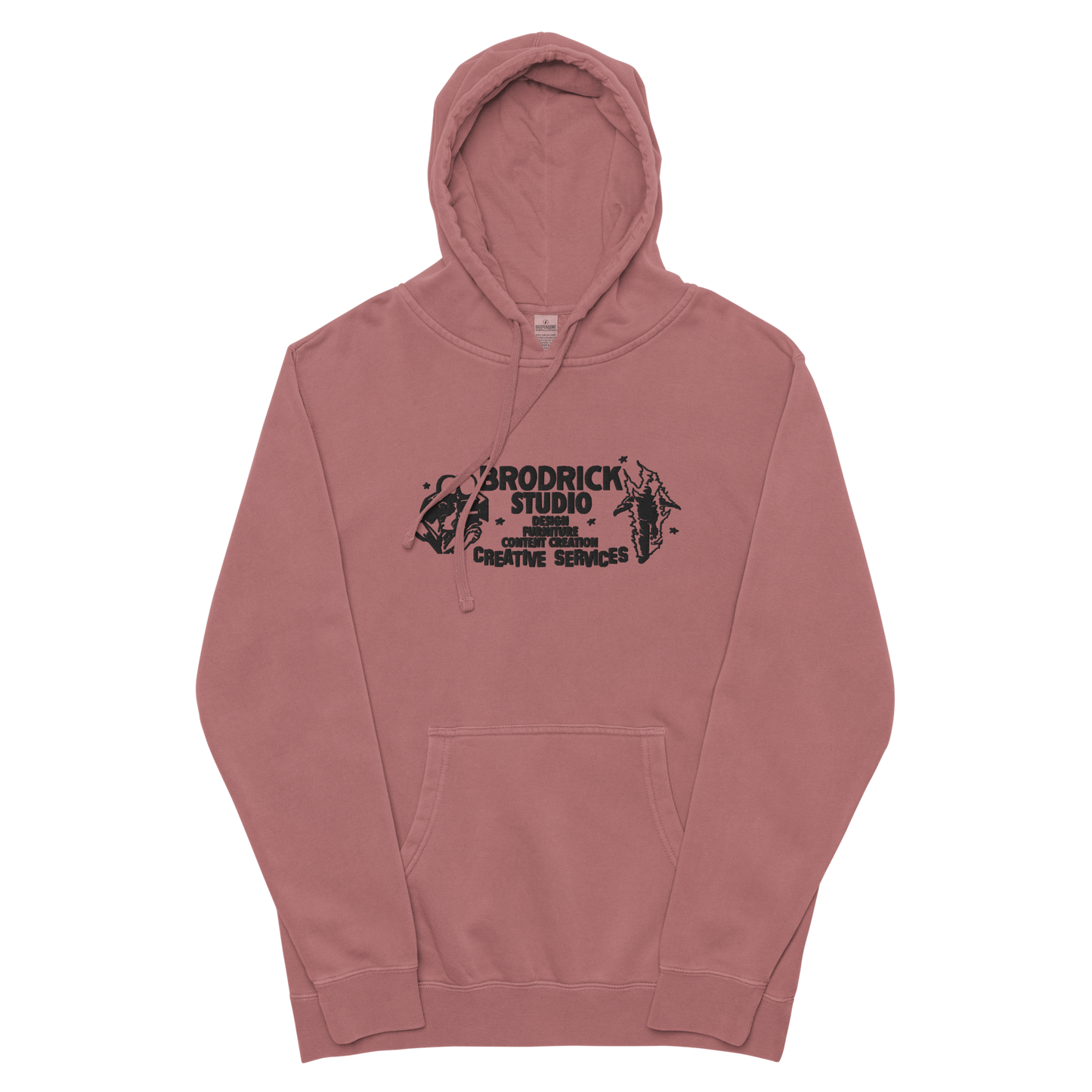 Unisex pigment-dyed hoodie