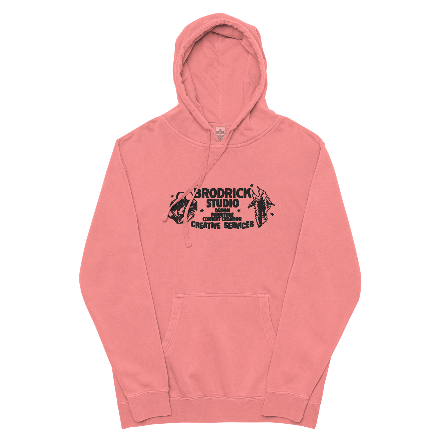 Unisex pigment-dyed hoodie